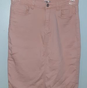 Jade Mackenzie midi jean skirt